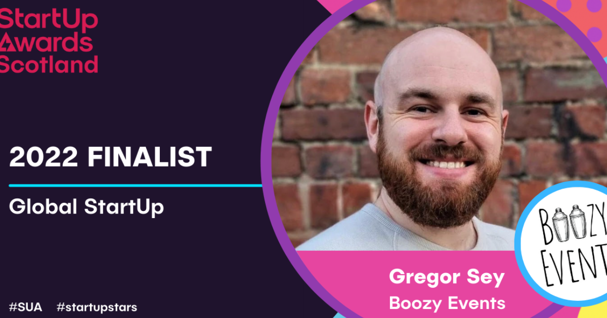 OpenGraph Image for Boozy Events has been recognised as a finalist for “Global Start up” in national awards