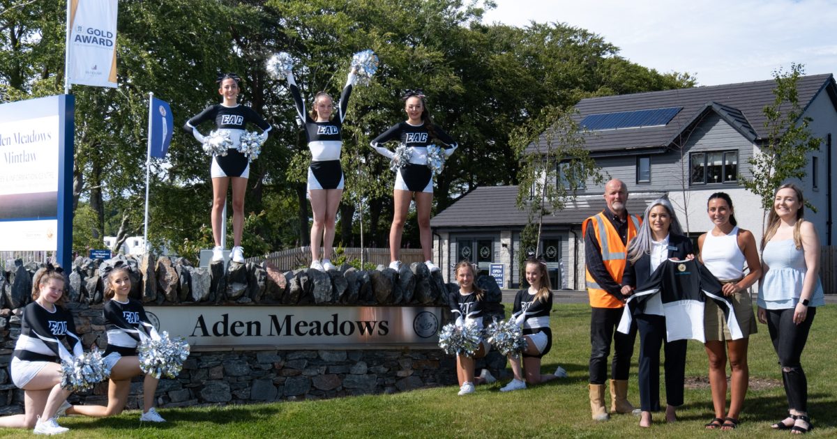 OpenGraph Image for Bancon Homes, Aden Meadows, joins up with Ellon Academy Cheer Team