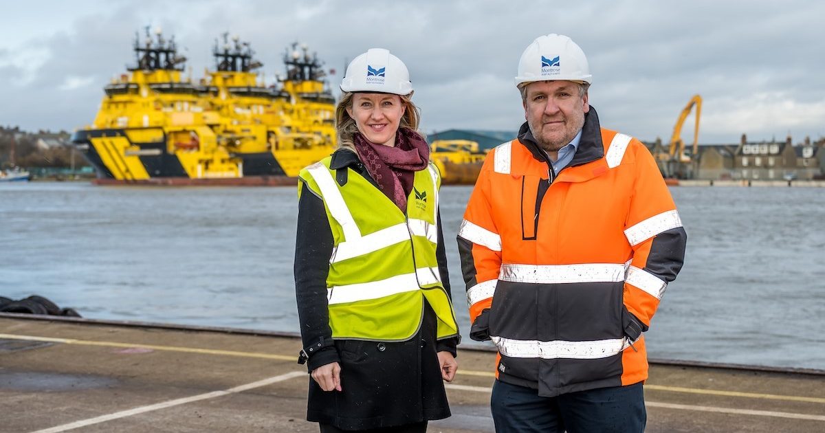OpenGraph Image for Montrose to become first Scottish port to provide shore power infrastructure to the energy sector in £1 million joint venture with Plug