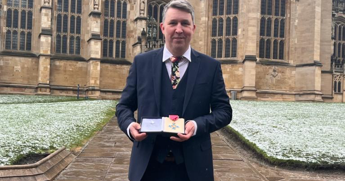 OpenGraph Image for NHS Chief presented with CBE at Windsor Castle