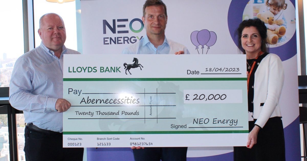 OpenGraph Image for NEO Energy donation to provide a good night’s sleep for 150 local children