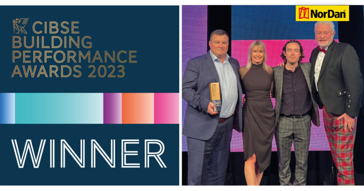 OpenGraph Image for NorDan wins 2023 CIBSE Building Performance Award