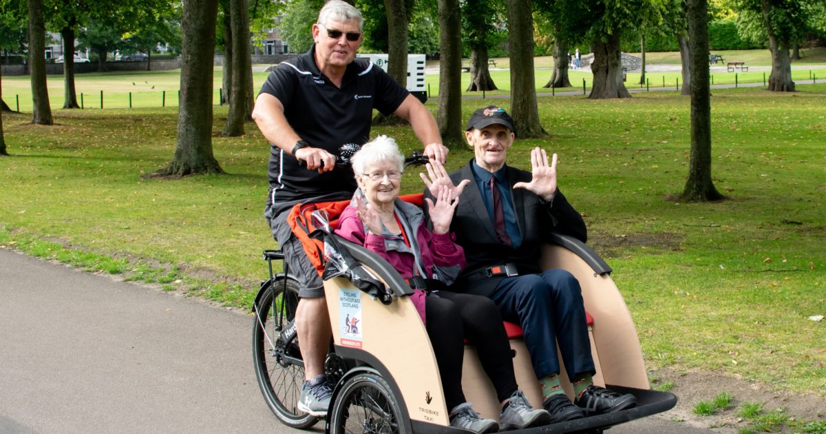 OpenGraph Image for Excitement as Cycling Without Age Scotland project rides into Aberdeen for the first time