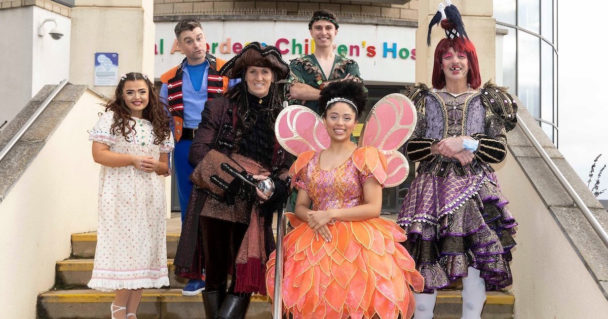OpenGraph Image for Star cast of His Majesty’s Theatre’s The Pantomime Adventures of Peter Pan visit Royal Aberdeen Children’s Hospital