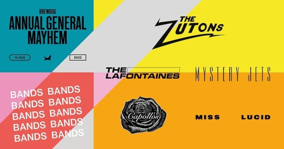 OpenGraph Image for The Zutons to headline BrewDog AGM at Hazlehead Park