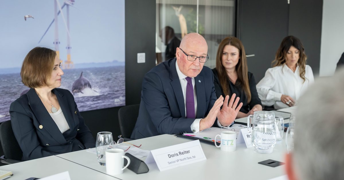 OpenGraph Image for First Minister attends energy roundtable ahead of Hutton Hub opening