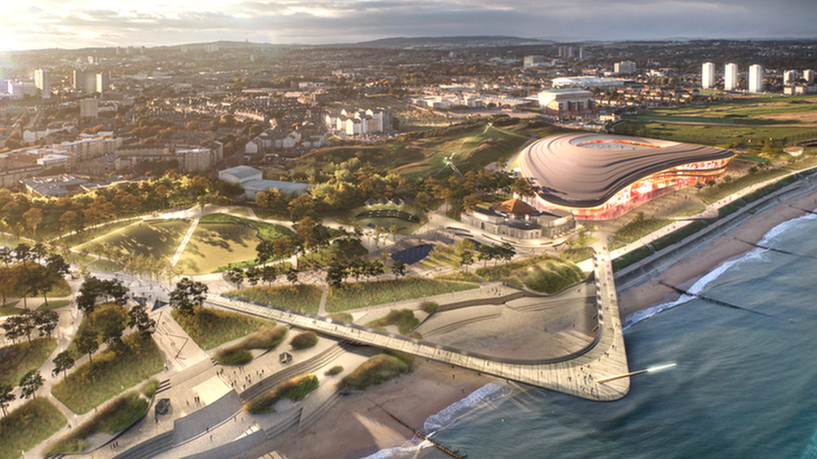 Martin Gilbert backs bold beach stadium as Aberdeen 'needs positivity'