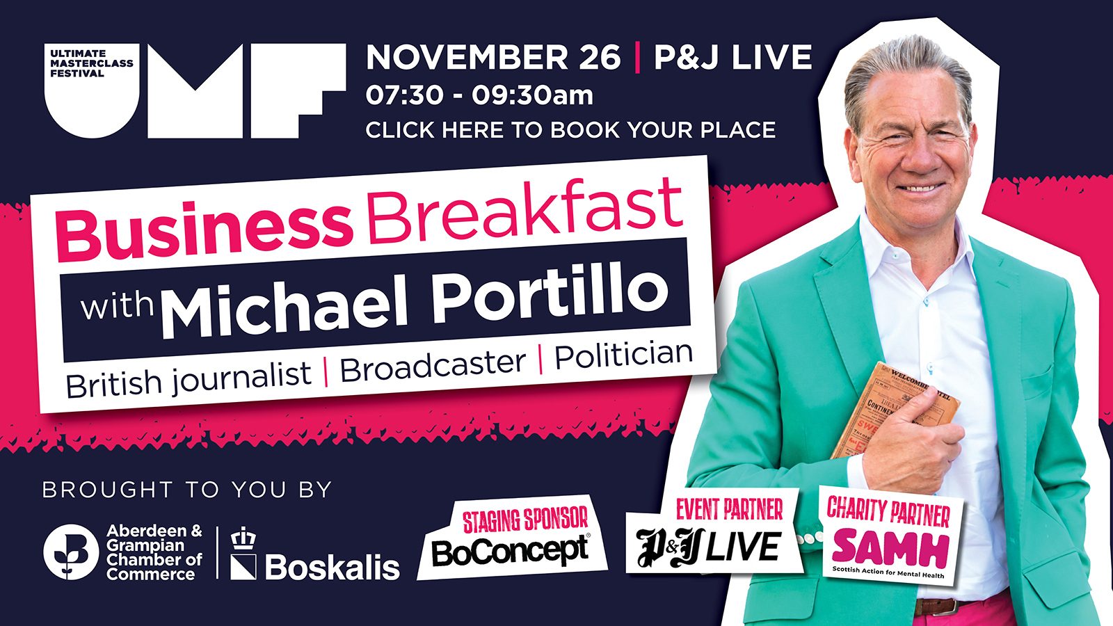 Michael Portillo to headline special UMF breakfast in Aberdeen