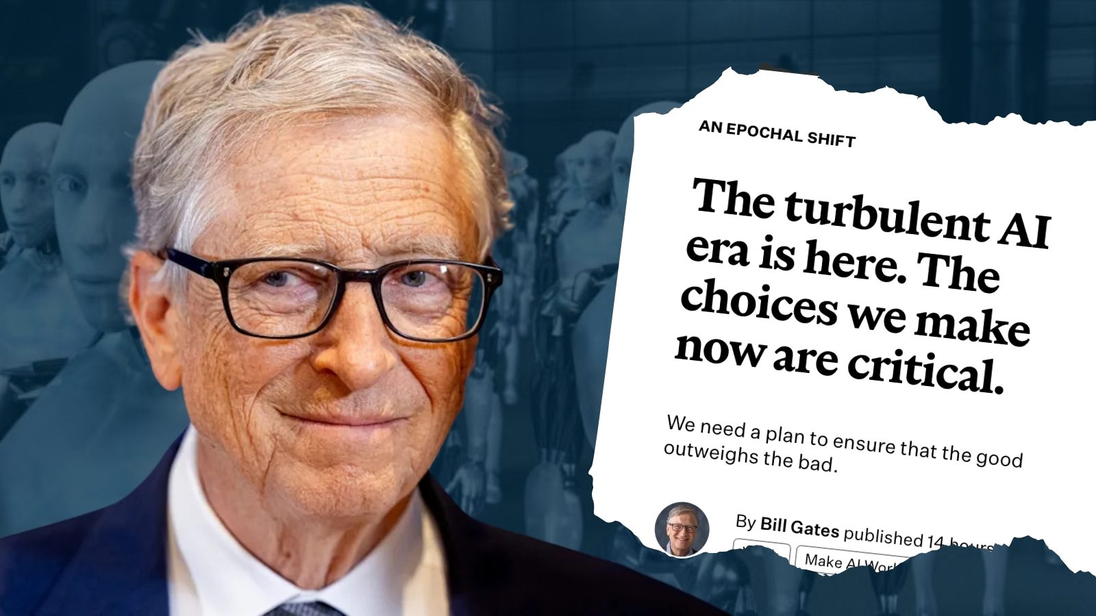 Bill Gates calls for ‘Human Reserved’ jobs and taxes on AI robots