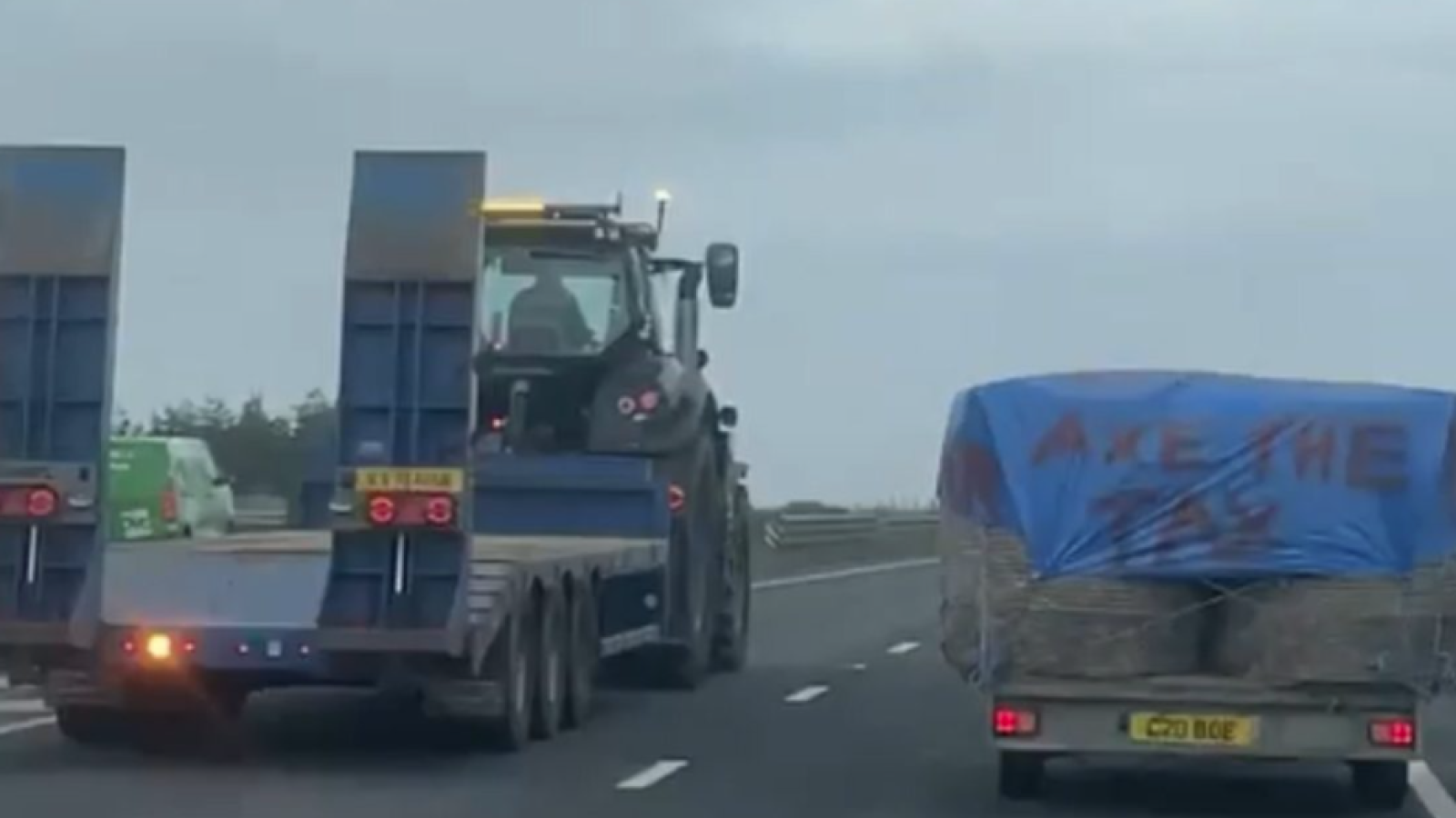 Drivers slow to 10mph in A90 fuel protest