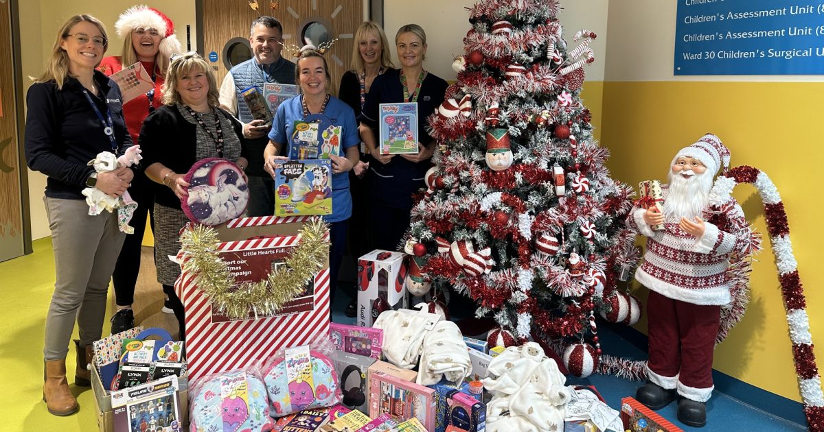 OpenGraph Image for SSEN Transmission staff spread festive cheer with toy donation to hospitals