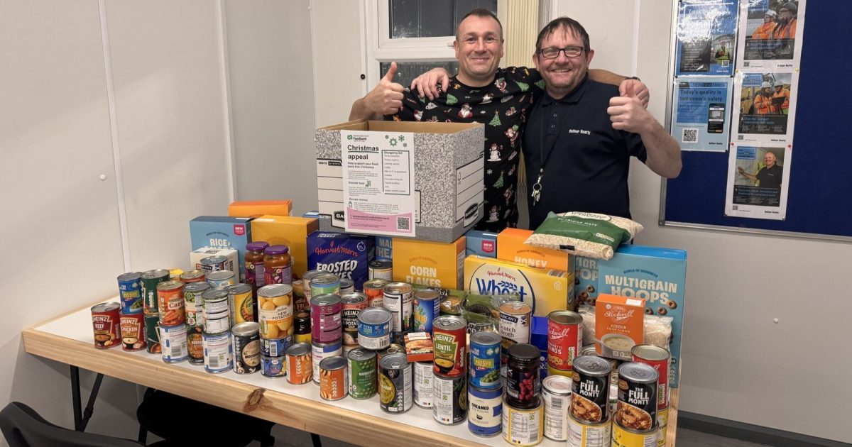 OpenGraph Image for Giving back: New Deer substation teams support Aberdeenshire North foodbank and local community