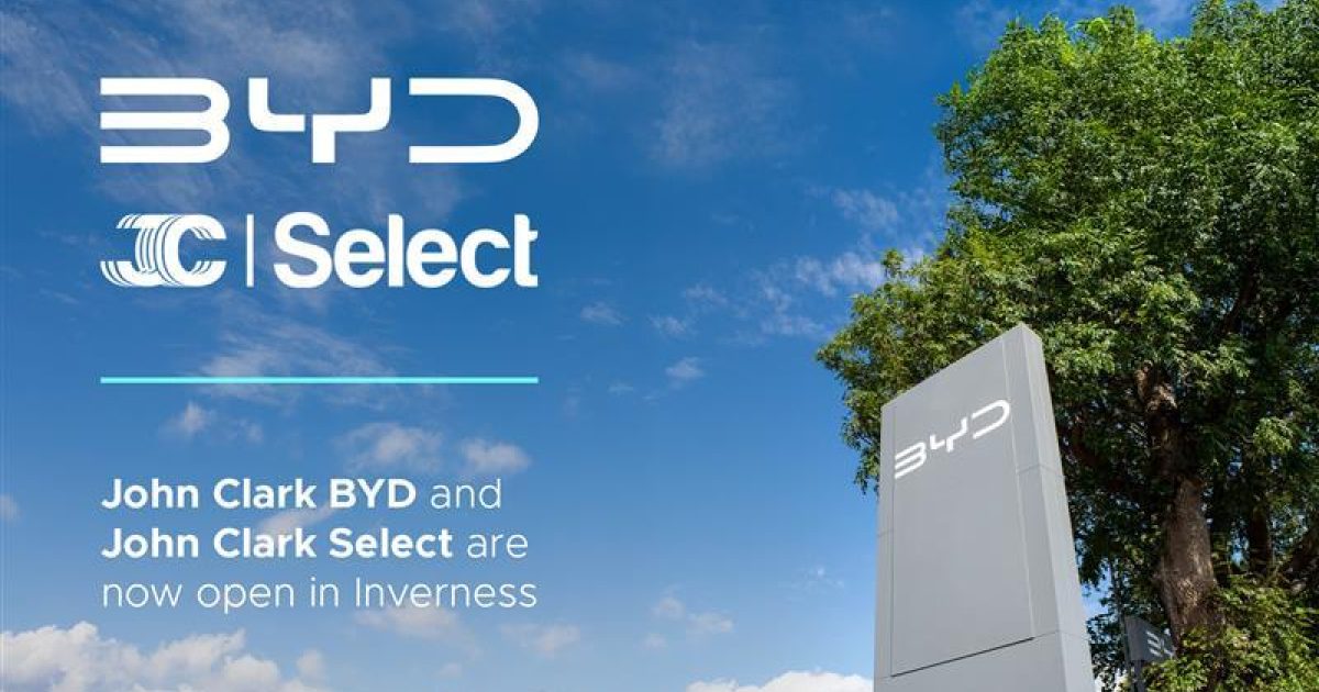 OpenGraph Image for John Clark Motor Group unveils two new dealerships in Inverness: BYD and John Clark Select