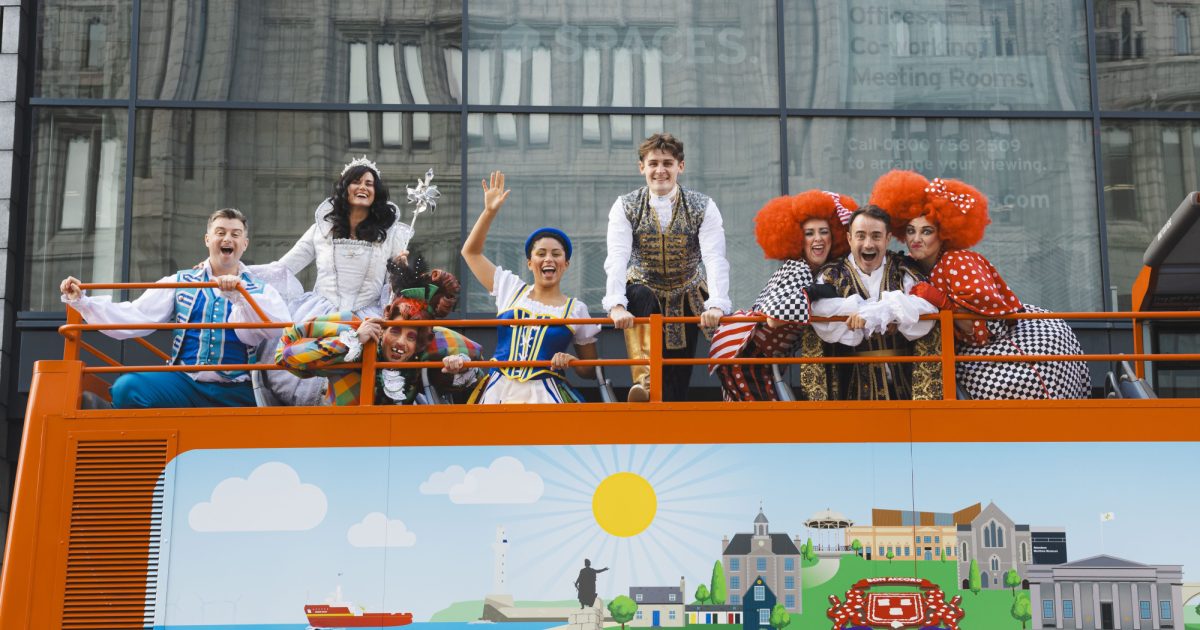 OpenGraph Image for Cast of His Majesty’s Theatre pantomime, Cinderella, take a tour of Aberdeen