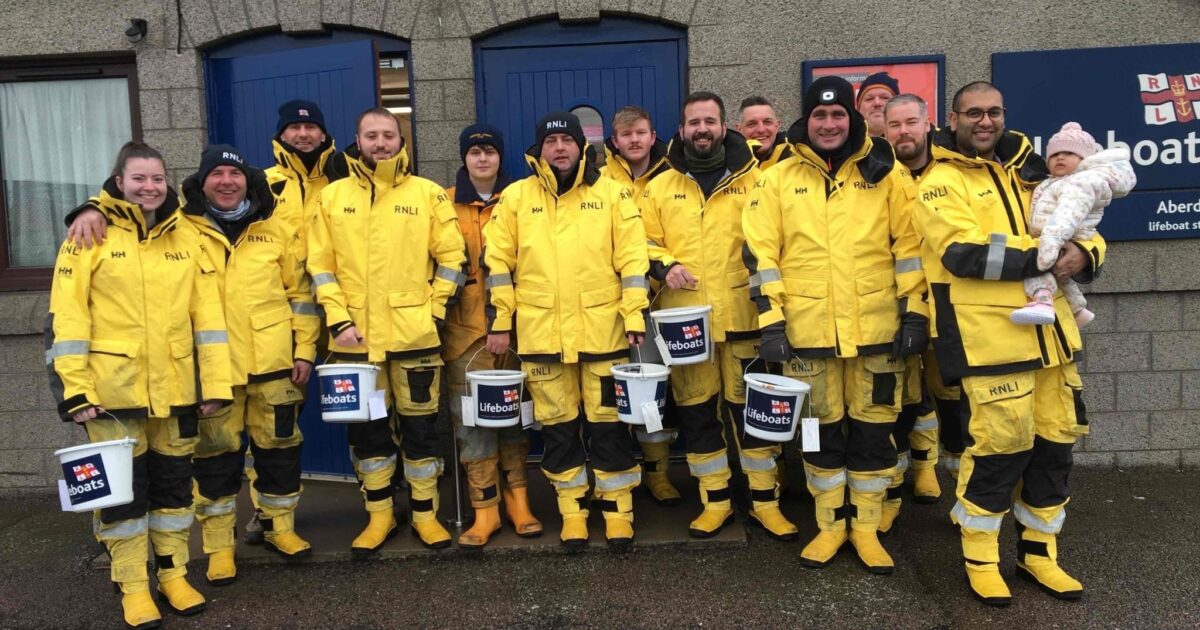 OpenGraph Image for Aberdeen RNLI volunteers swap yellow wellies for walking shoes