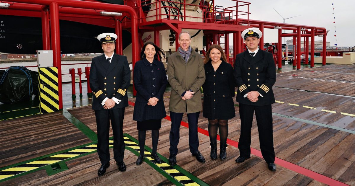 OpenGraph Image for North Star celebrates full delivery of Dogger Bank SOV fleet, with naming of Grampian Tweed at Lowestoft Eastern Energy Facility