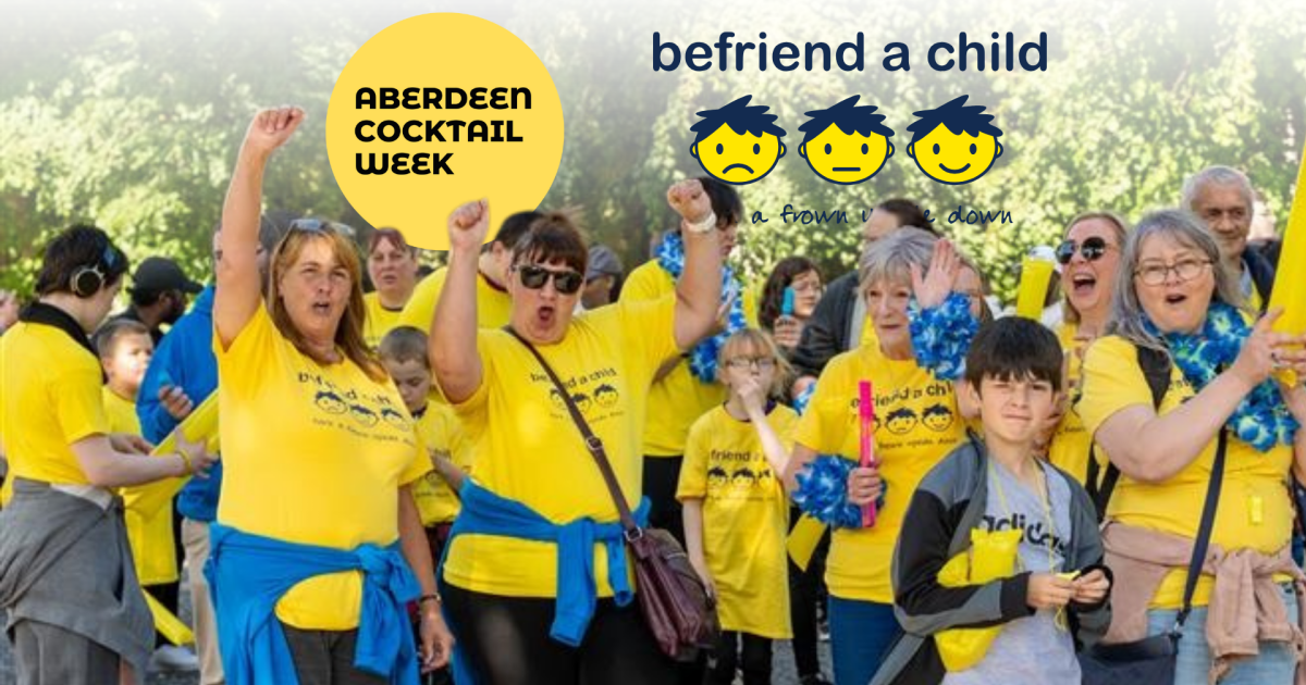 OpenGraph Image for Aberdeen Cocktail Week announces Befriend a Child as charity partner