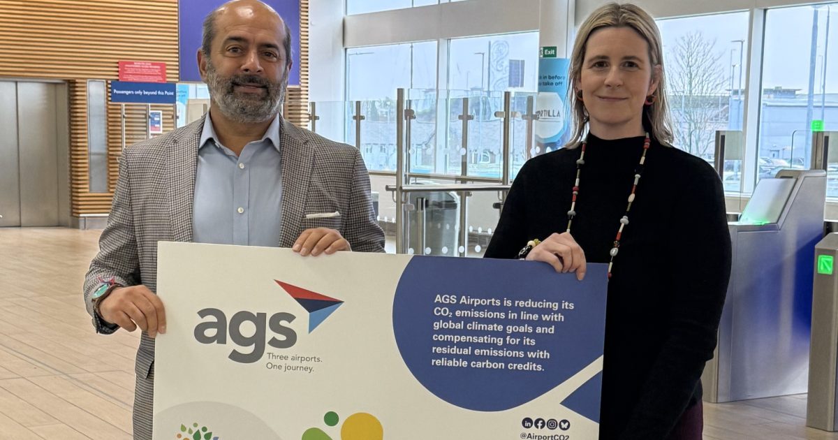 OpenGraph Image for AGS Airports’ net zero journey recognised by global carbon accreditation scheme