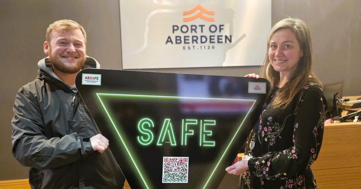 OpenGraph Image for Absafe collaborates with students to create innovative water safety signs for Port of Aberdeen
