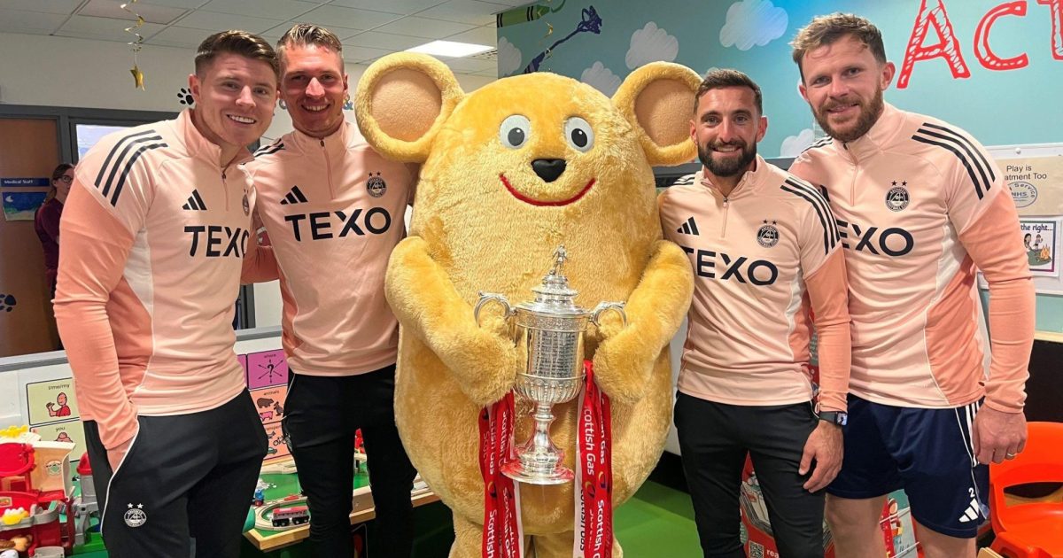 OpenGraph Image for Dons heroes bring Scottish Cup to children's hospital