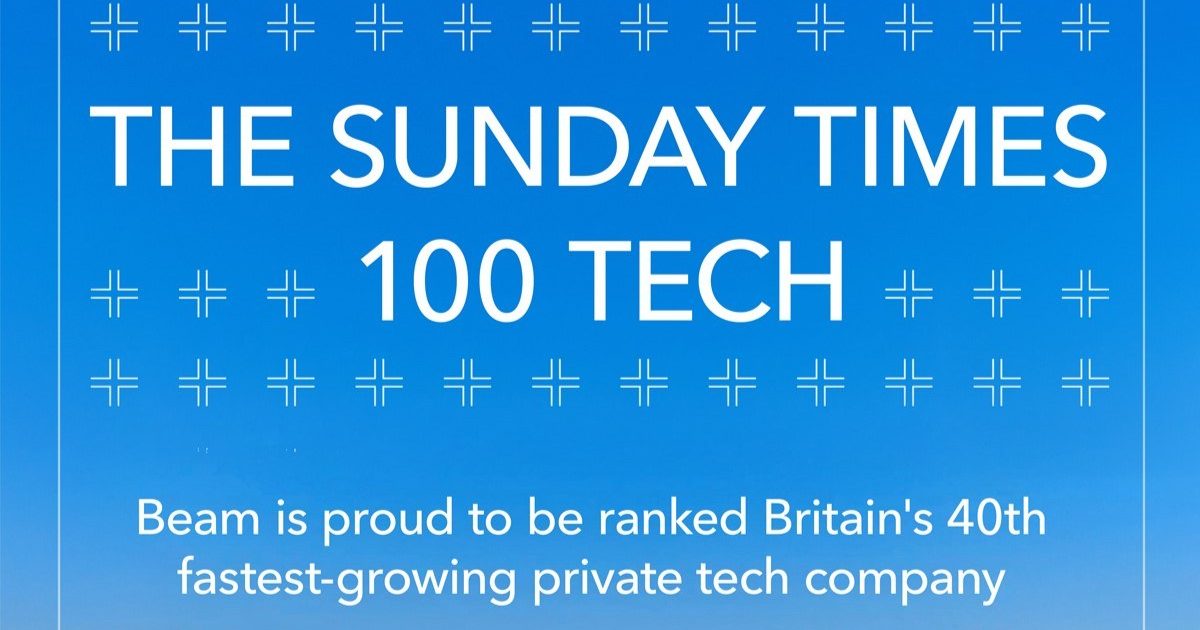 OpenGraph Image for Beam recognised among Britain’s fastest-growing tech companies