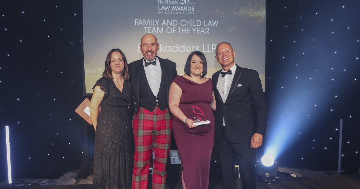 OpenGraph Image for Hat-trick for Blackadders LLP at Scottish Awards
