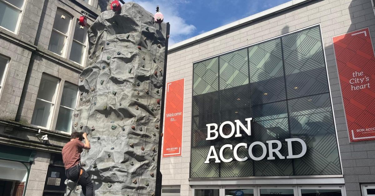 OpenGraph Image for Climbing wall returns to Bon Accord to raise funds for Northfield Academy