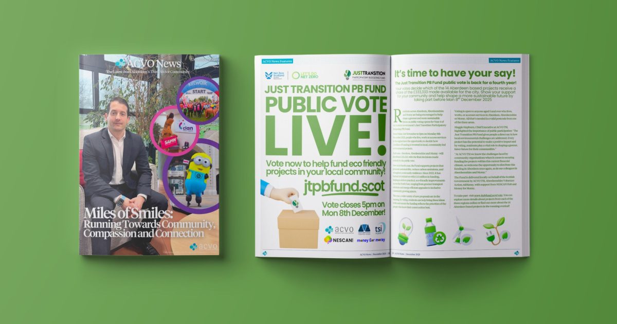 OpenGraph Image for Aberdeen’s third sector shines in final 2025 edition of ACVO News