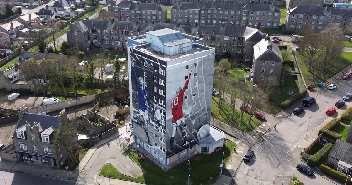 OpenGraph Image for Stunning Aberdeen Denis Law legacy concepts inspired by RGU students