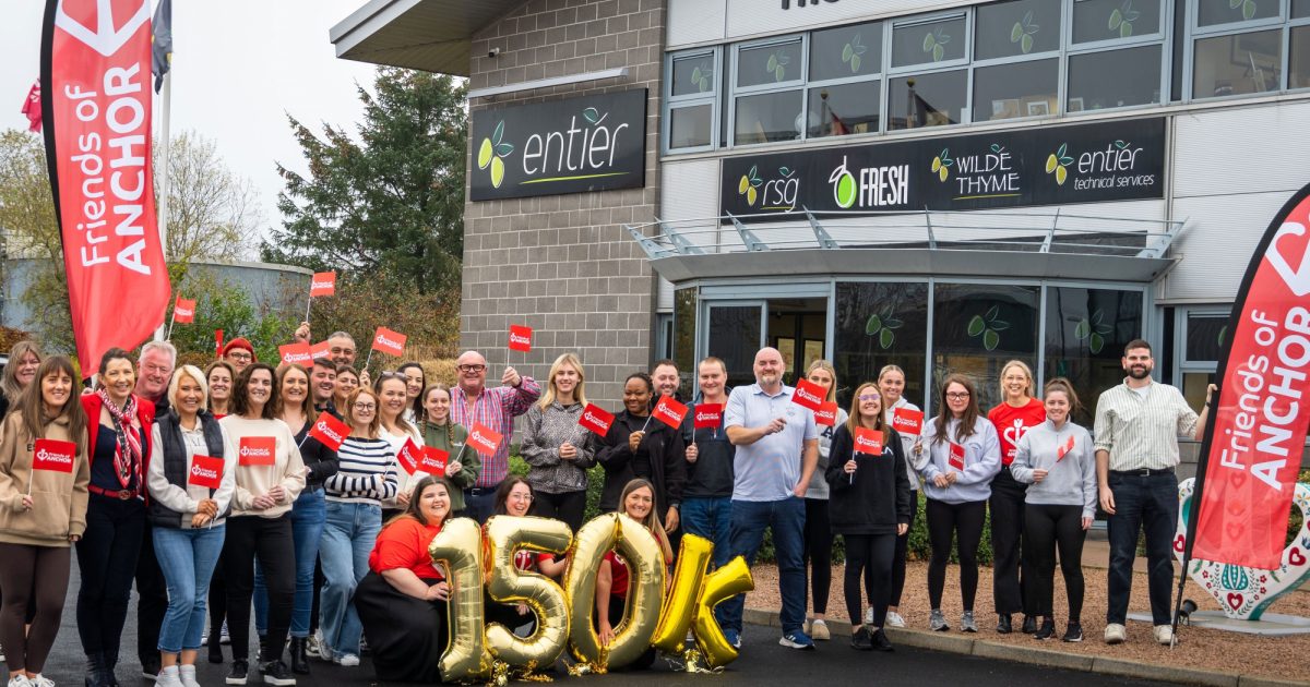 OpenGraph Image for Entier celebrates surpassing £150,000 milestone in donations for Friends of ANCHOR