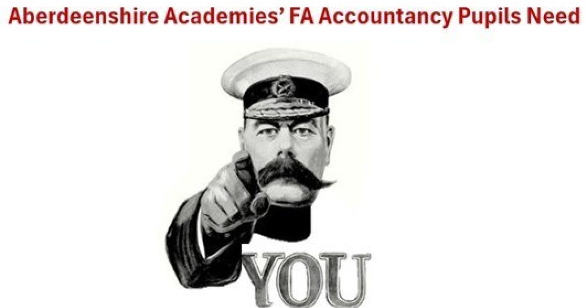 OpenGraph Image for Aberdeenshire Academies' FA Accountancy pupils need you