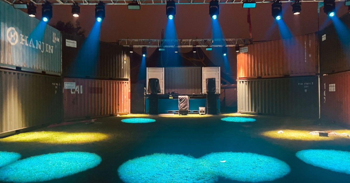 OpenGraph Image for Greenwell Equipment supplies containers for unique stage at Cultivate Music Festival