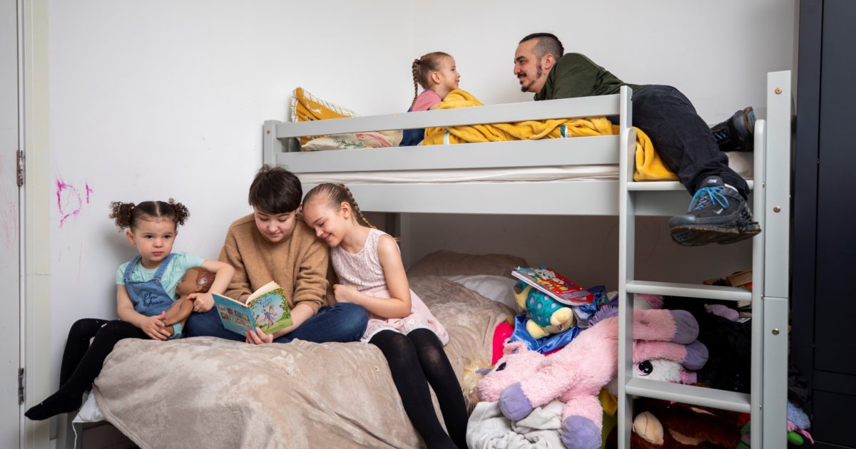 OpenGraph Image for Happy Beds launch partnership with Home-Start UK by transforming single dad's life