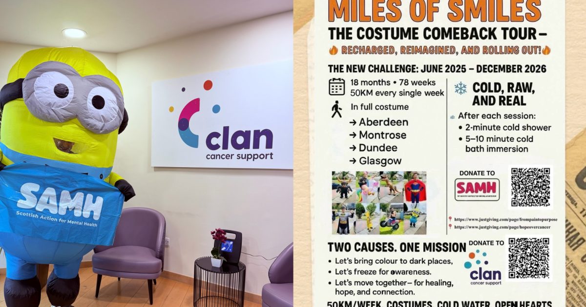 OpenGraph Image for Giant Minion brings smiles to Aberdeen streets in midweek fundraising dash