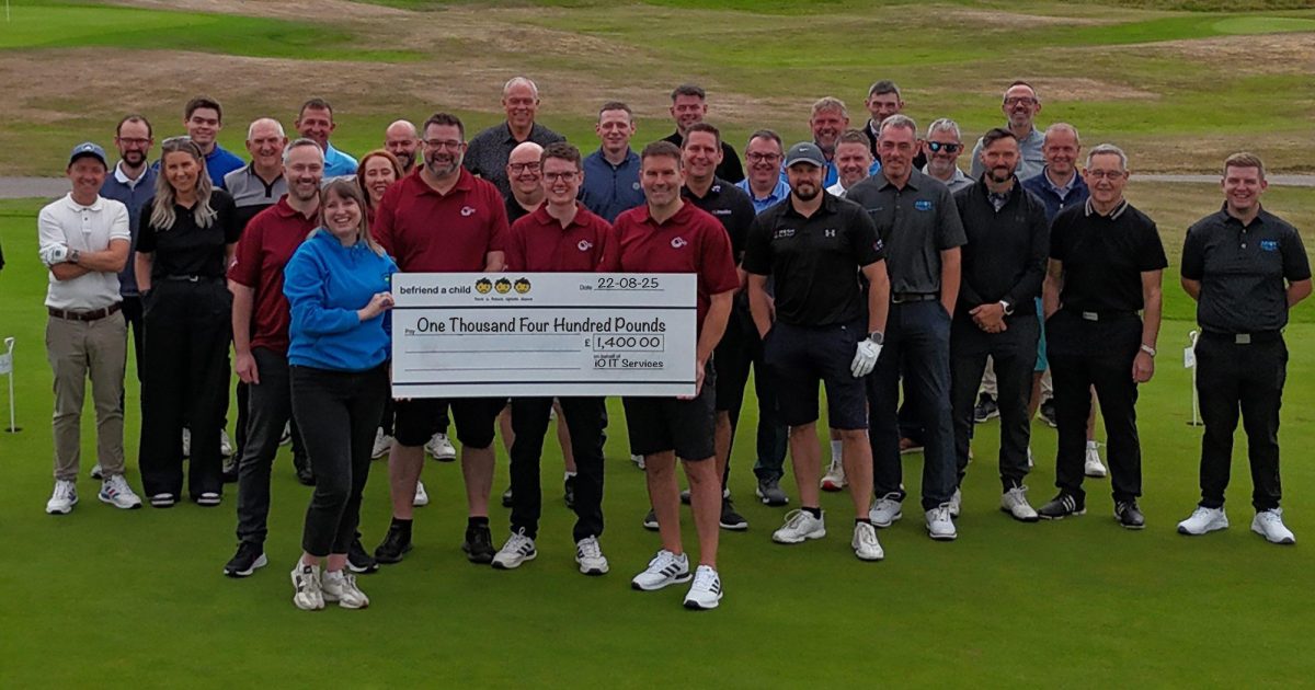 OpenGraph Image for iO IT Services raises £1,400 for Befriend a Child at Annual Golf Day