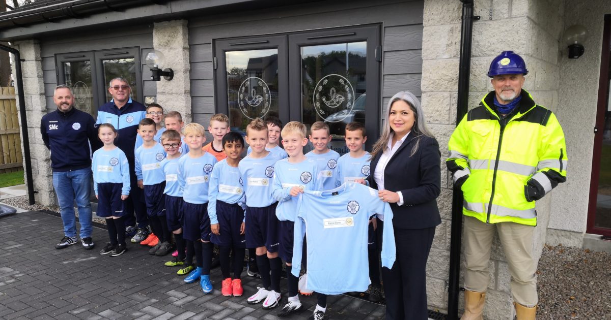OpenGraph Image for Bancon Homes, Aden Meadows, teams up with Mintlaw Boys Football Club