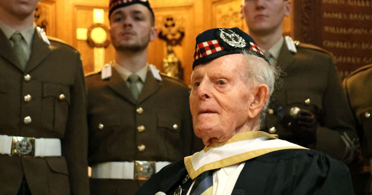 OpenGraph Image for 100-year-old D-Day veteran awarded honorary degree