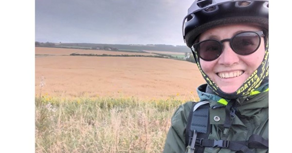 OpenGraph Image for Katie's cycle fundraiser for Cornerstone