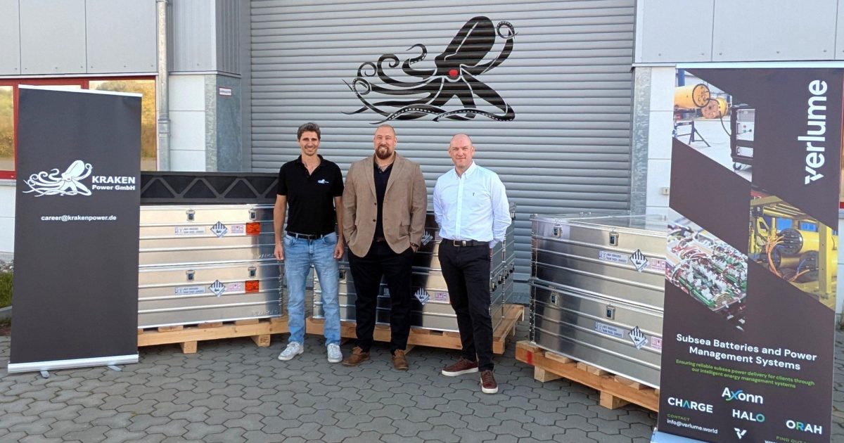 OpenGraph Image for Verlume and Kraken Robotics establish strategic collaboration to deliver best-in-class subsea battery solutions
