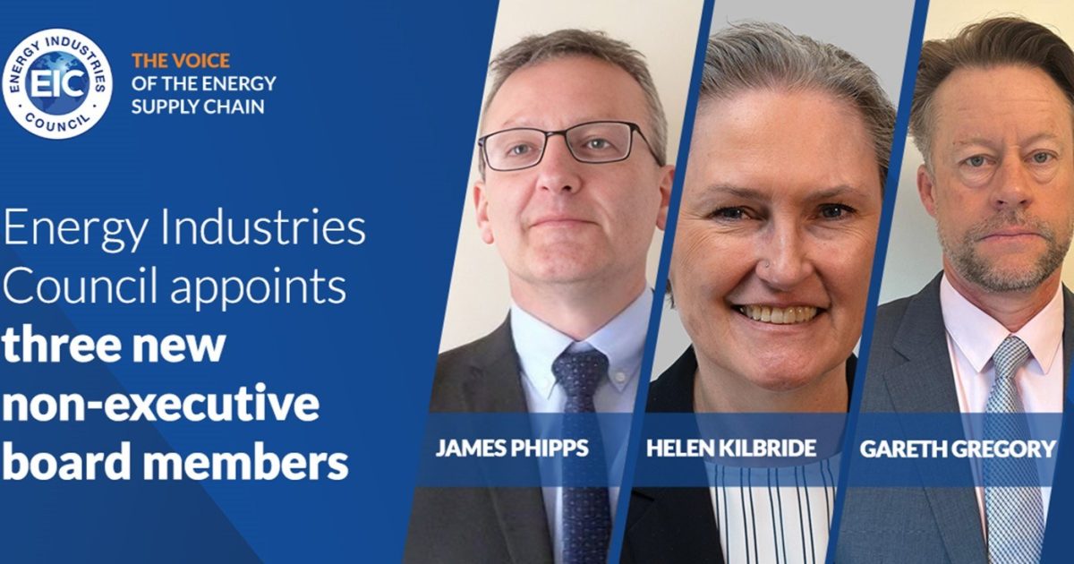 OpenGraph Image for Energy Industries Council appoints three experienced energy leaders to its board of directors