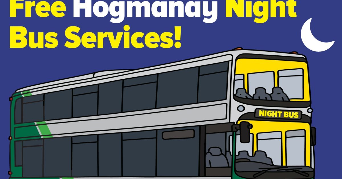 OpenGraph Image for Free night bus services to operate on Hogmanay