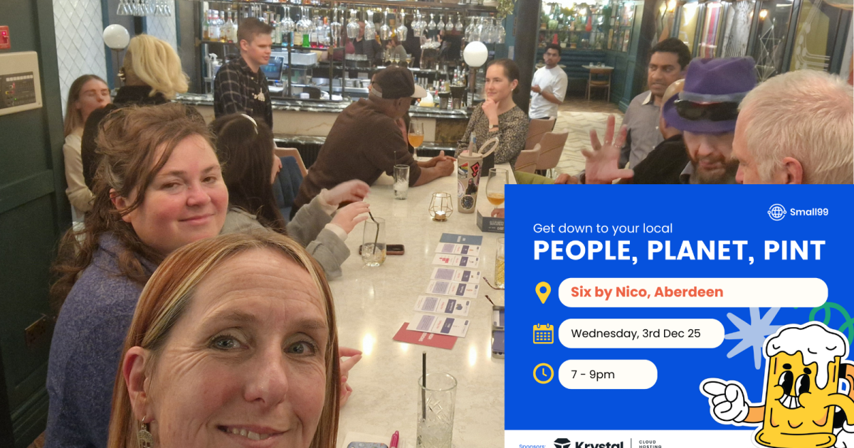 OpenGraph Image for Meet, mingle, and spark change at People Planet Pint Aberdeen