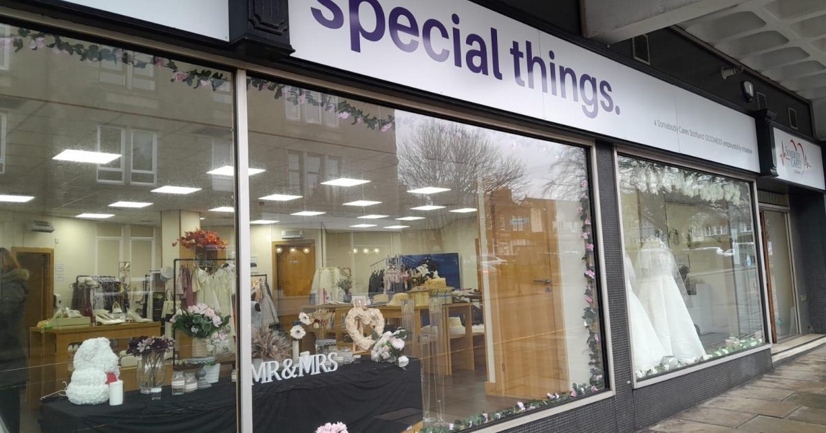 OpenGraph Image for Somebody Cares reopens themed retail employability shop as weddings and gifts store