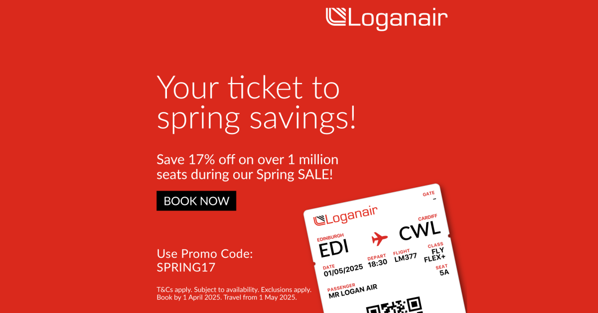 OpenGraph Image for The Loganair spring sale is now live