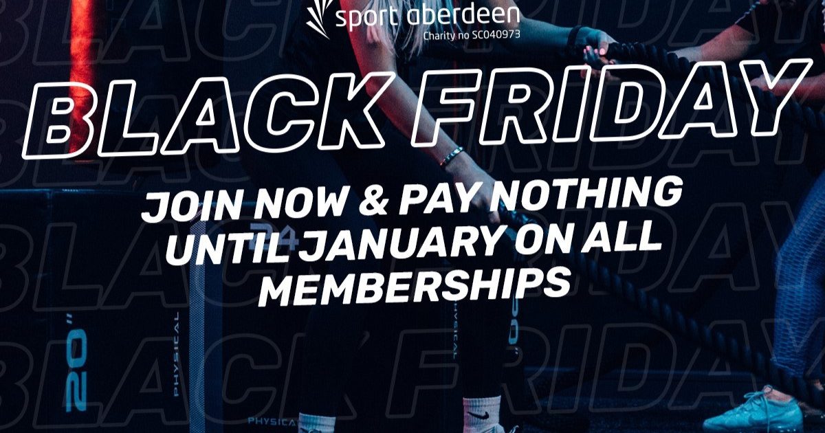 OpenGraph Image for Sport Aberdeen launches Black Friday offer