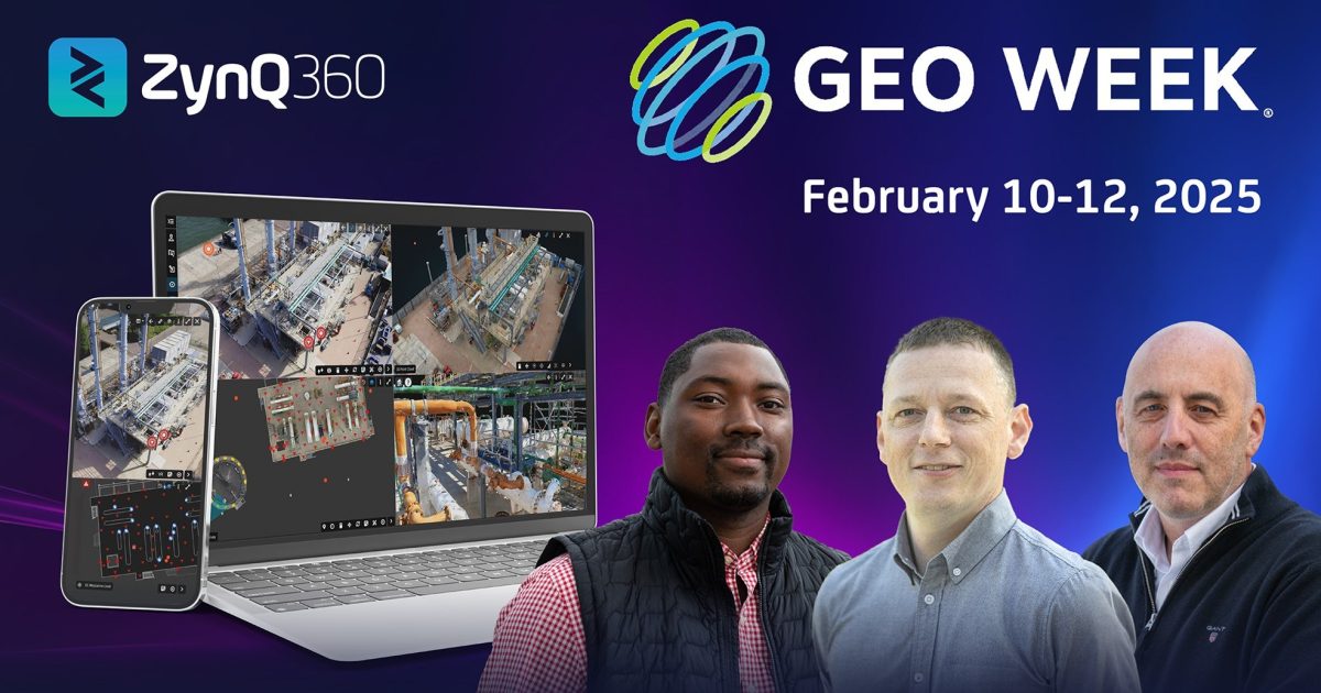 OpenGraph Image for ZynQ 360 to showcase asset visualisation software at Geo Week 2025