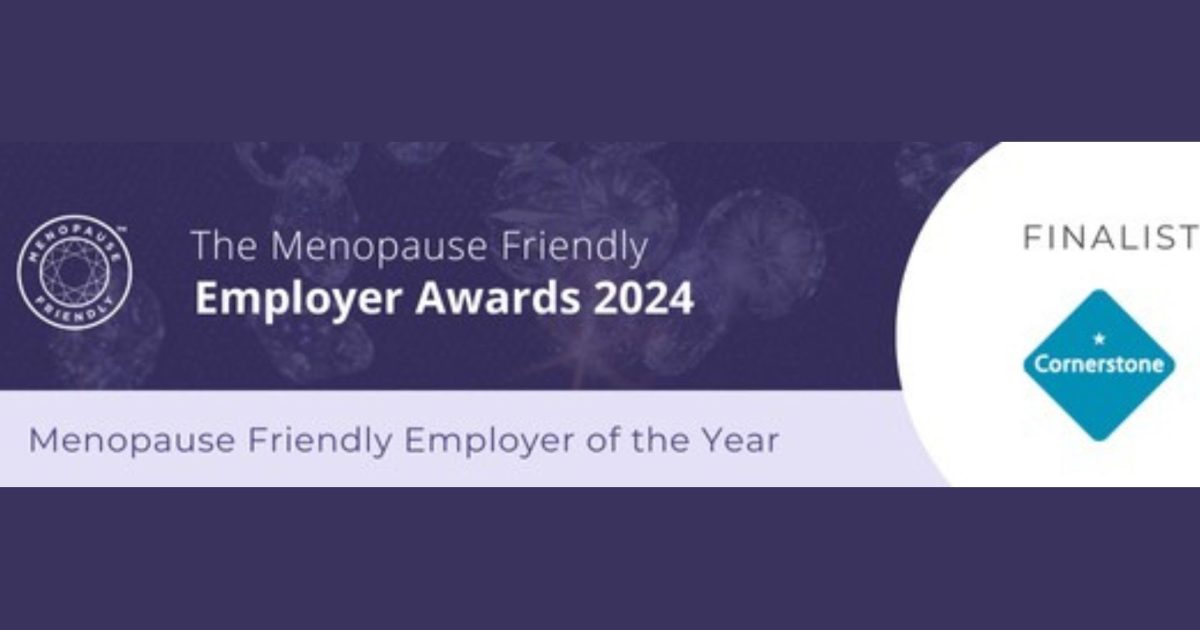 OpenGraph Image for Cornerstone is a finalist in Menopause Friendly Employer of the Year awards