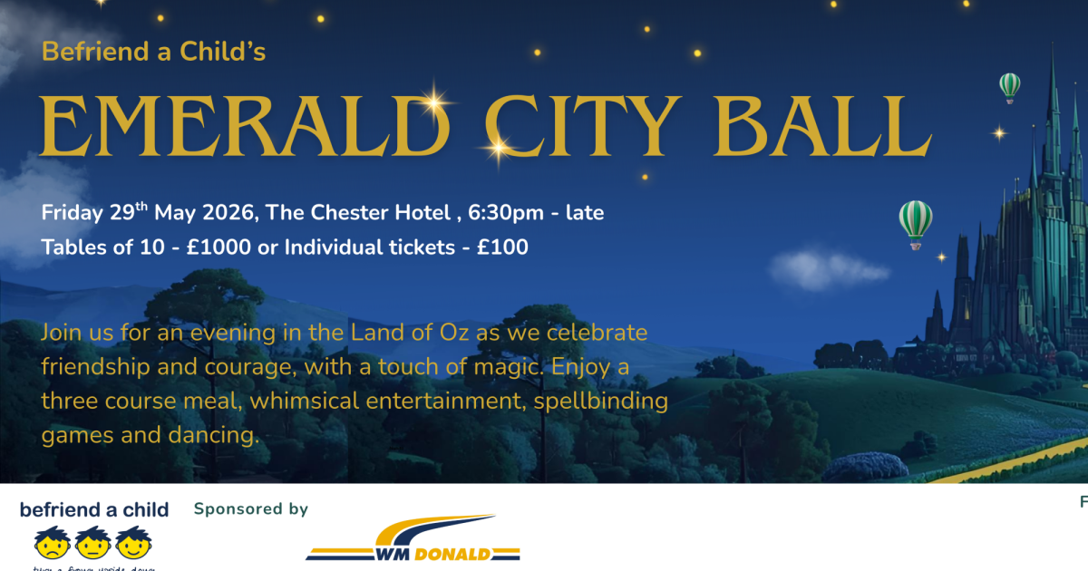 OpenGraph Image for Befriend a Child announces WM Donald as headline sponsor for upcoming Emerald City Ball
