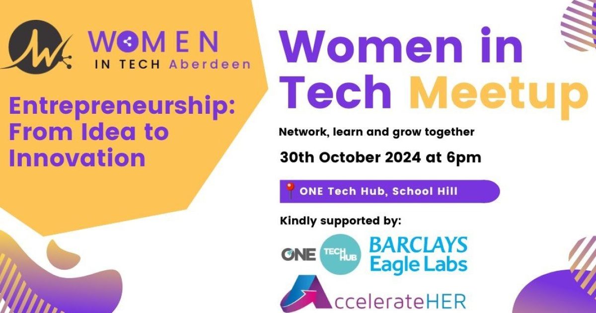 OpenGraph Image for Women in Tech Aberdeen to host entrepreneurship event