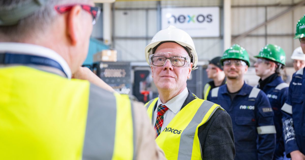 OpenGraph Image for Nexos welcomes MSP Kevin Stewart to Nord facility to celebrate Apprenticeship Week